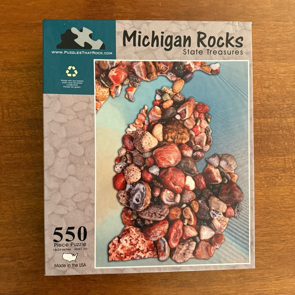 Michigan Rocks 550 Piece Puzzle by Puzzles That Rock